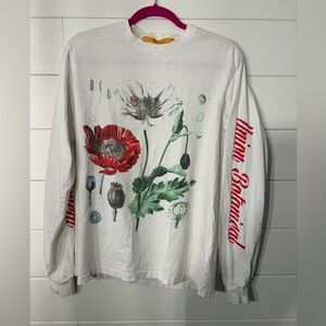 Union Botanicals White Crew Neck Tee